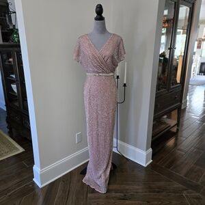Elegant Pink Evening Gown